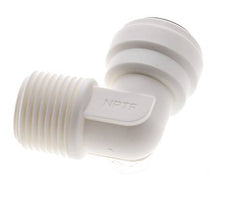 Racor de 3/8'' x 3/8'' NPT 90deg con rosca macho POM EPDM [5 piezas]