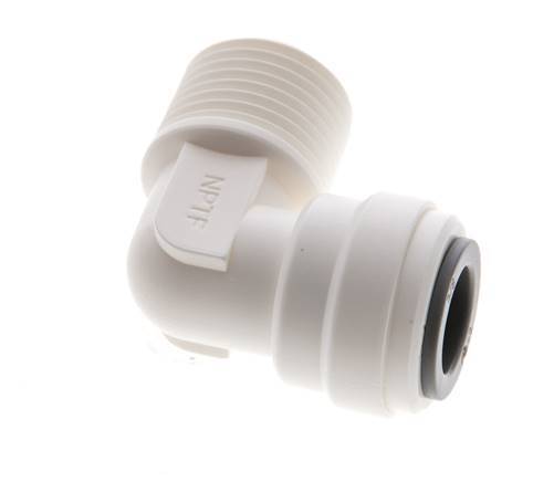 Racor de 3/8'' x 3/8'' NPT 90deg con rosca macho POM EPDM [5 piezas]