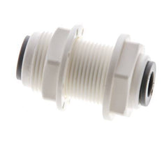 1/4'' Push-in Fitting POM EPDM Bulkhead [5 Pieces]