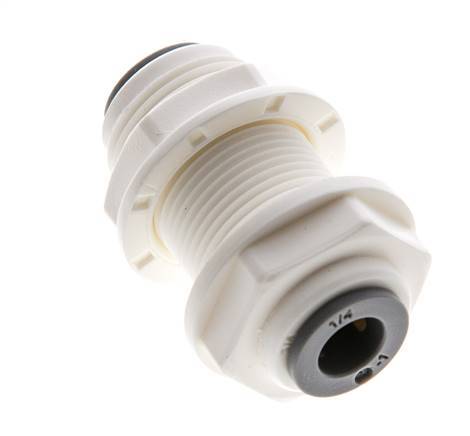 1/4'' Push-in Fitting POM EPDM Bulkhead [5 Pieces]