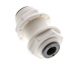 1/4'' Push-in Fitting POM EPDM Bulkhead [5 Pieces]