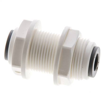 1/4'' Push-in Fitting POM EPDM Bulkhead [5 Pieces]