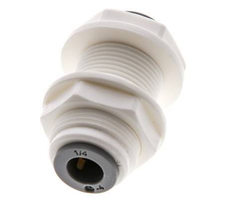 1/4'' Push-in Fitting POM EPDM Bulkhead [5 Pieces]