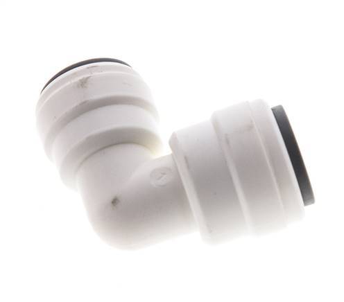 3/16'' x 1/4'' 90deg Elbow Push-in Fitting POM EPDM [5 Pieces]