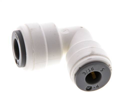 3/16'' x 1/4'' 90deg Elbow Push-in Fitting POM EPDM [5 Pieces]