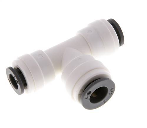 1/4'' x 5/16'' Tee Push-in Fitting POM EPDM FDA [2 Pieces]