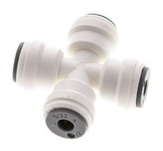 5/32'' Cross Push-in Fitting POM EPDM FDA [2 Pieces]