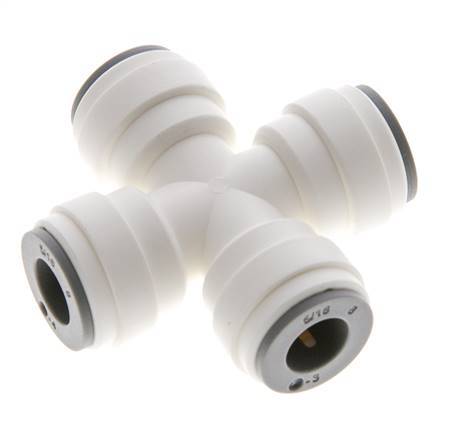 Racor en cruz de 5/16'' POM EPDM FDA [2 piezas]