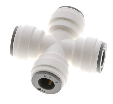 5/16'' Cross Push-in Fitting POM EPDM FDA [2 Pieces]