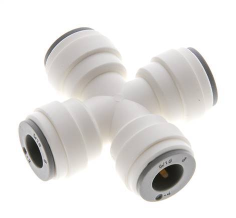 Racor en cruz de 5/16'' POM EPDM FDA [2 piezas]