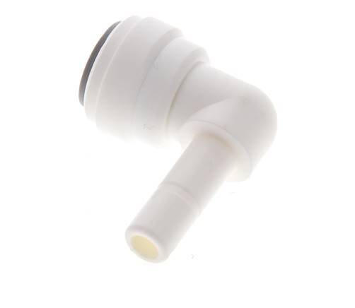 3/8'' x 5/16'' 90deg Elbow Push-in Fitting with Plug-in POM EPDM [5 Pieces]