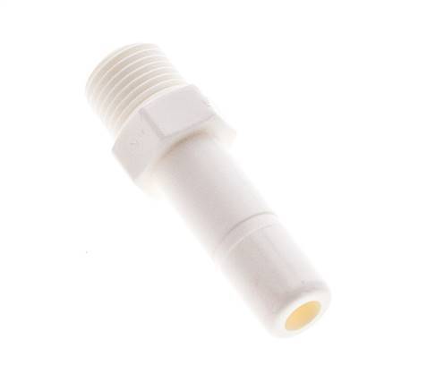 1/4'' x 1/8'' NPT Plug-in Fitting with Male Threads POM EPDM [10 Pieces]