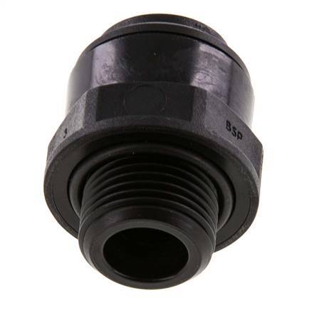 12mm x G3/8'' Push-in Fitting with Male Threads POM NBR [2 Pieces]
