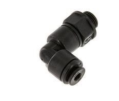 4mm x G1/8'' 90deg Elbow Push-in Fitting with Male Threads POM NBR Rotatable [2 Pieces]