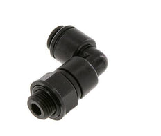 4mm x G1/8'' 90deg Elbow Push-in Fitting with Male Threads POM NBR Rotatable [2 Pieces]
