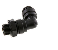 Codo de 90 grados 10mm x G3/8'' con rosca macho Latón NBR Giratorio