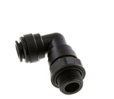 Codo de 90 grados 10mm x G3/8'' con rosca macho Latón NBR Giratorio