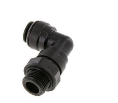 Codo de 90 grados 10mm x G3/8'' con rosca macho Latón NBR Giratorio