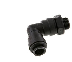 Codo de 90 grados 12mm x G3/8'' con rosca macho Latón NBR Giratorio