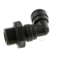 Codo de 90 grados 10mm x G1/2'' con rosca macho Latón NBR Giratorio