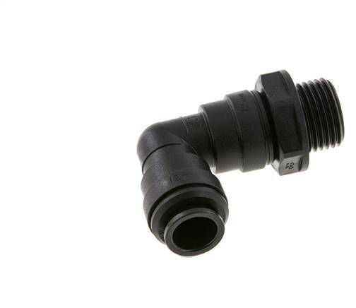 Codo de 90 grados 12mm x G1/2'' con rosca macho Latón NBR Giratorio