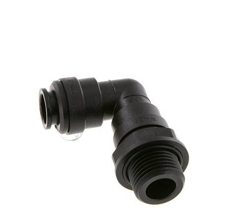 Codo de 90 grados 12mm x G1/2'' con rosca macho Latón NBR Giratorio