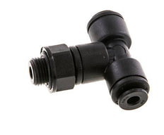 4mm x G1/8'' Inline Tee Push-in Fitting with Male Threads POM NBR FDA Rotatable [2 Pieces]