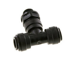 10mm x G1/4'' Inline Tee Push-in Fitting with Male Threads POM NBR FDA Rotatable