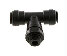 12mm x G3/8'' Inline Tee Push-in Fitting with Male Threads POM NBR FDA Rotatable