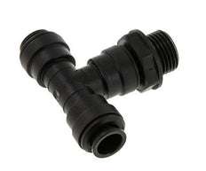 12mm x G1/2'' Inline Tee Push-in Fitting with Male Threads POM NBR FDA Rotatable