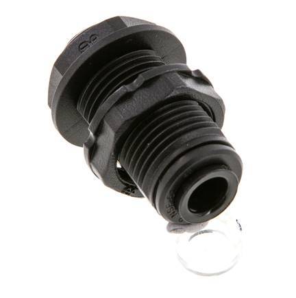 Racor de 6mm POM NBR Bulkhead [2 Piezas]