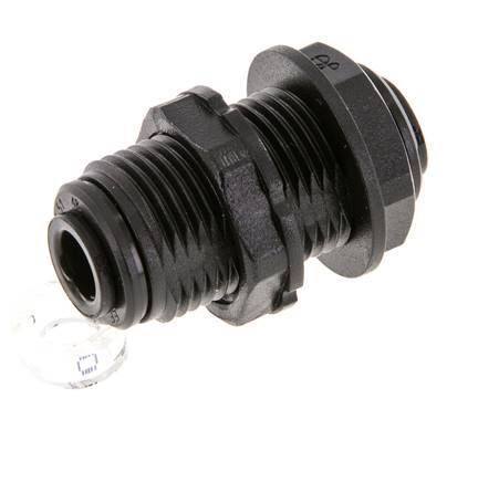 Racor de 6mm POM NBR Bulkhead [2 Piezas]