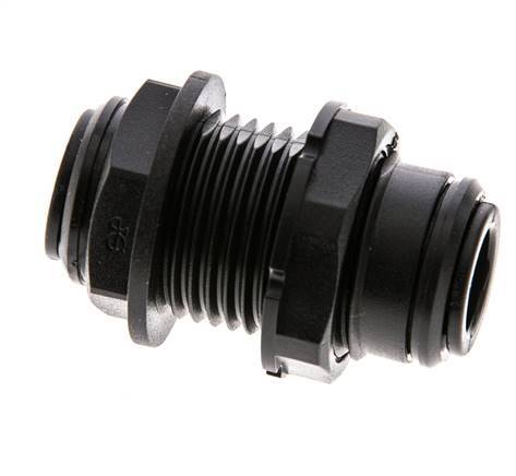 10mm Push-in Fitting POM NBR Bulkhead