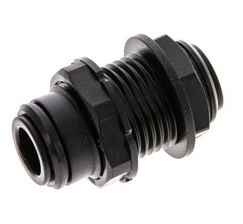 10mm Push-in Fitting POM NBR Bulkhead