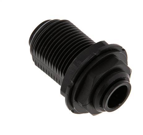 12mm Push-in Fitting POM NBR Bulkhead