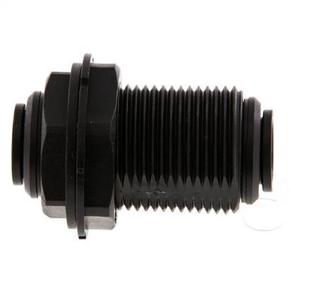 Racor de 12mm PA 66 NBR Bulkhead