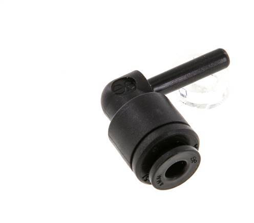 4mm x 4mm 90deg Elbow Push-in Fitting with Plug-in POM NBR [2 Pieces]