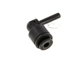 4mm x 4mm 90deg Elbow Push-in Fitting with Plug-in POM NBR [2 Pieces]