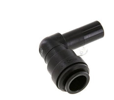 12mm x 12mm 90deg Elbow Push-in Fitting with Plug-in POM NBR [2 Pieces]