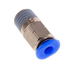 1/8'' x 1/16'' NPT Push-in Fitting with Male Threads Brass/PBT NBR [5 Pieces]