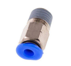 1/8'' x 1/16'' NPT Push-in Fitting with Male Threads Brass/PBT NBR [5 Pieces]