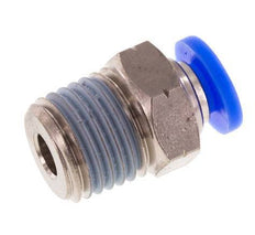 3/16'' x 1/4'' NPT Push-in Fitting with Male Threads Brass/PBT NBR [5 Pieces]