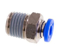 3/16'' x 1/4'' NPT Push-in Fitting with Male Threads Brass/PBT NBR [5 Pieces]