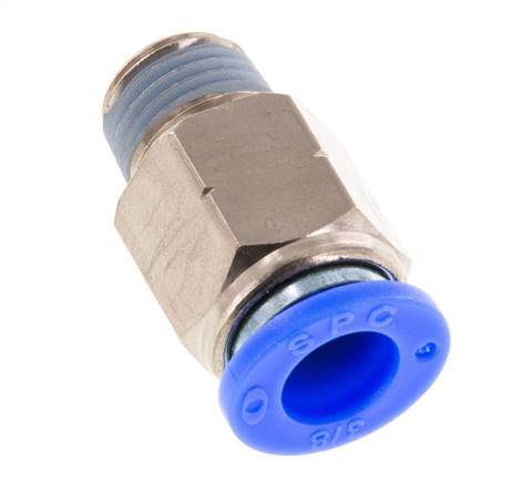 Racor de 3/8'' x 1/4'' NPT con rosca macho Latón/PBT NBR [2 piezas]