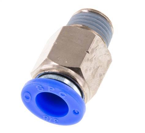 Racor de 3/8'' x 1/4'' NPT con rosca macho Latón/PBT NBR [2 piezas]