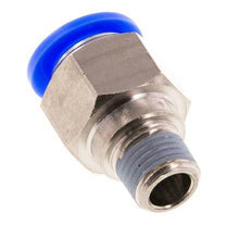 1/2'' x 1/4'' NPT Push-in Fitting with Male Threads Brass/PBT NBR [2 Pieces]