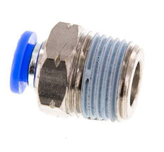 1/4'' x 3/8'' NPT Push-in Fitting with Male Threads Brass/PBT NBR [2 Pieces]