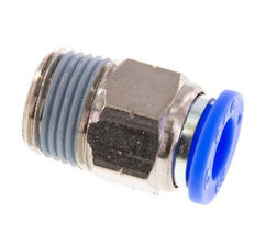 3/8'' x 3/8'' NPT Push-in Fitting with Male Threads Brass/PBT NBR [2 Pieces]