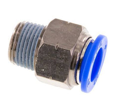 1/2'' x 3/8'' NPT Push-in Fitting with Male Threads Brass/PBT NBR [2 Pieces]