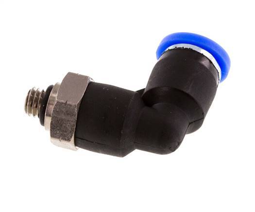 Codo de 5/32'' x UNF 10-32 90deg Codo de latón/PBT NBR giratorio [2 piezas]